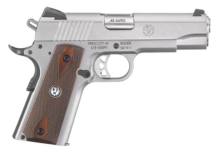 Ruger SR1911 Commander .45 ACP Stainless/Silver Pistol